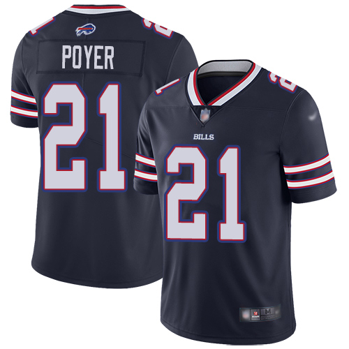 Men Buffalo Bills #21 Jordan Poyer Limited Navy Blue Inverted Legend NFL Jersey